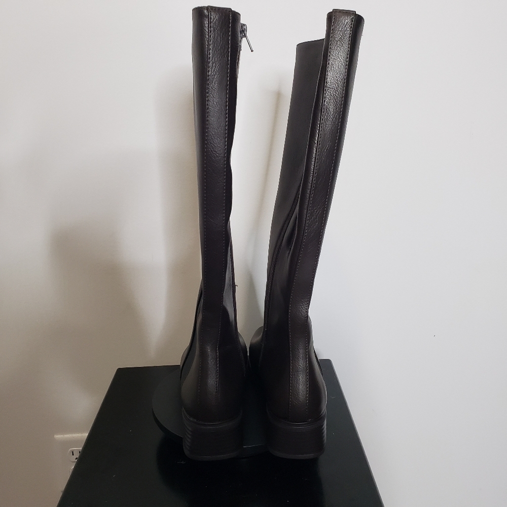 Aerosoles Daria Women's Knee-High Equestrian Boots Size 8.5 Color:Java Grainy - Picture 6 of 8